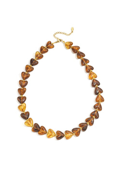 Kralenketting met hartjes