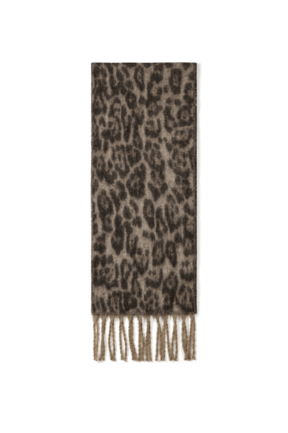 Wintersjaals met bloemenprint, casual, polyester