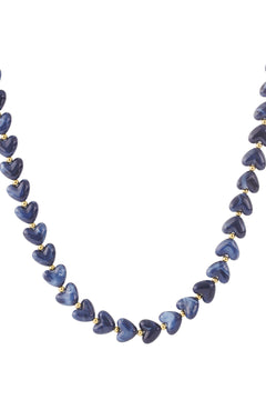 Kralenketting met hartjes
