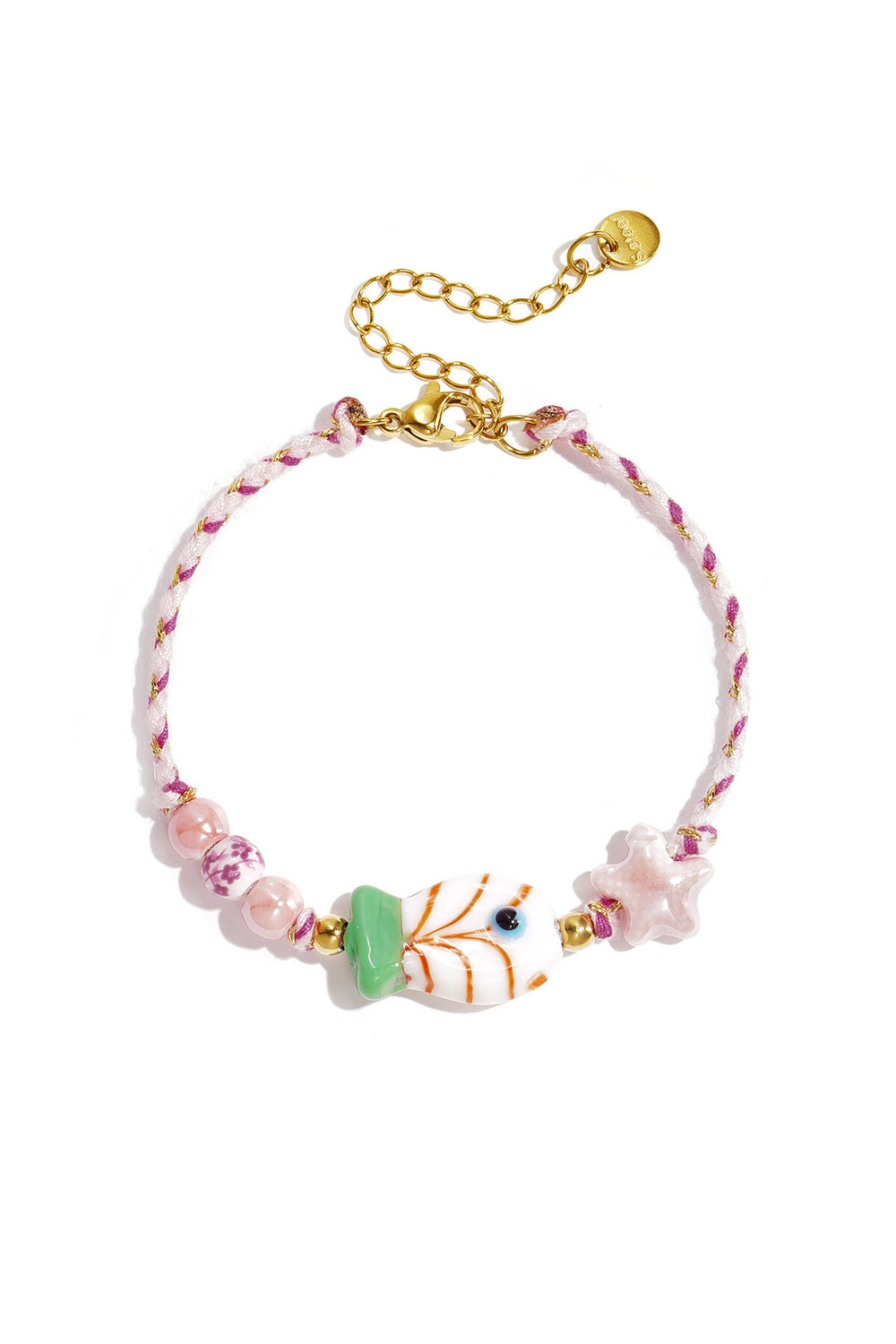 Kralenarmband Met Touwmotief, Vis En Ster Kralen
