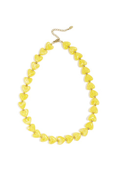 Kralenketting met hartjes