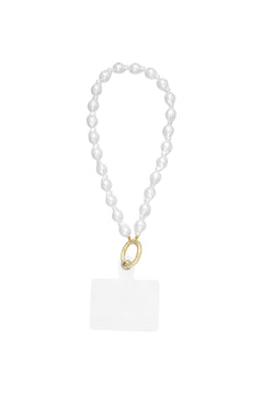 Elegant White Gold Phone Chain - Stay Stylish & Connected