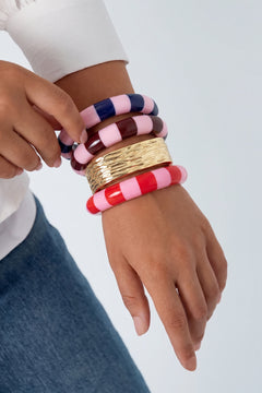 Kleurrijke hars armband