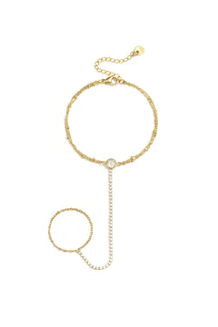 Handchain Tennis-Style Met Statement Steen