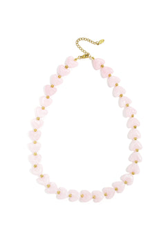 Kralenketting met hartjes